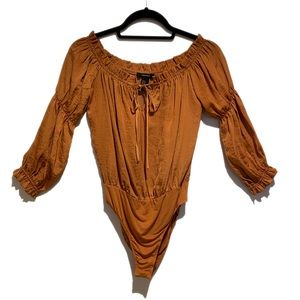 Hardly worn off the shoulder body suit